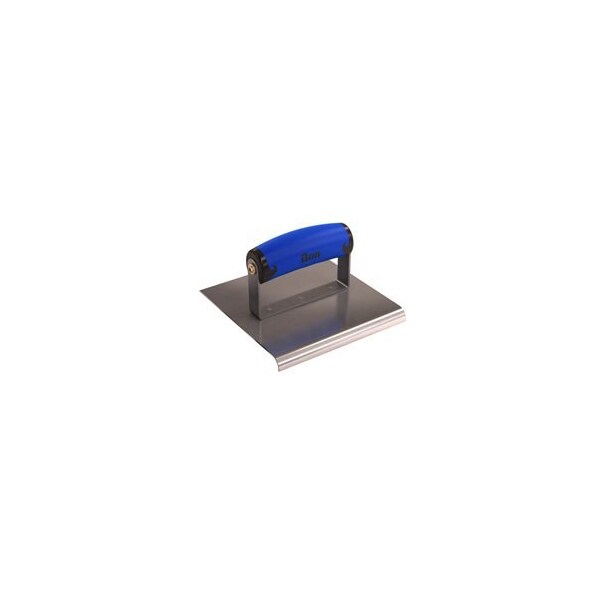 Edger, SS, 6" X 6", 3/8" Radius X 1/2" Lip Comfort Gripd Handle